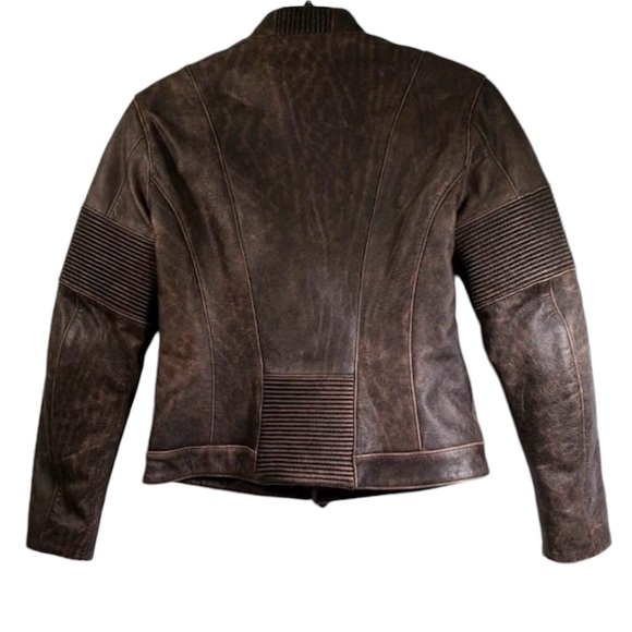 Alpinestars Stella Women’s Structured Zip Leather Motorcycle Jacket Size Small - Picture 2 of 4